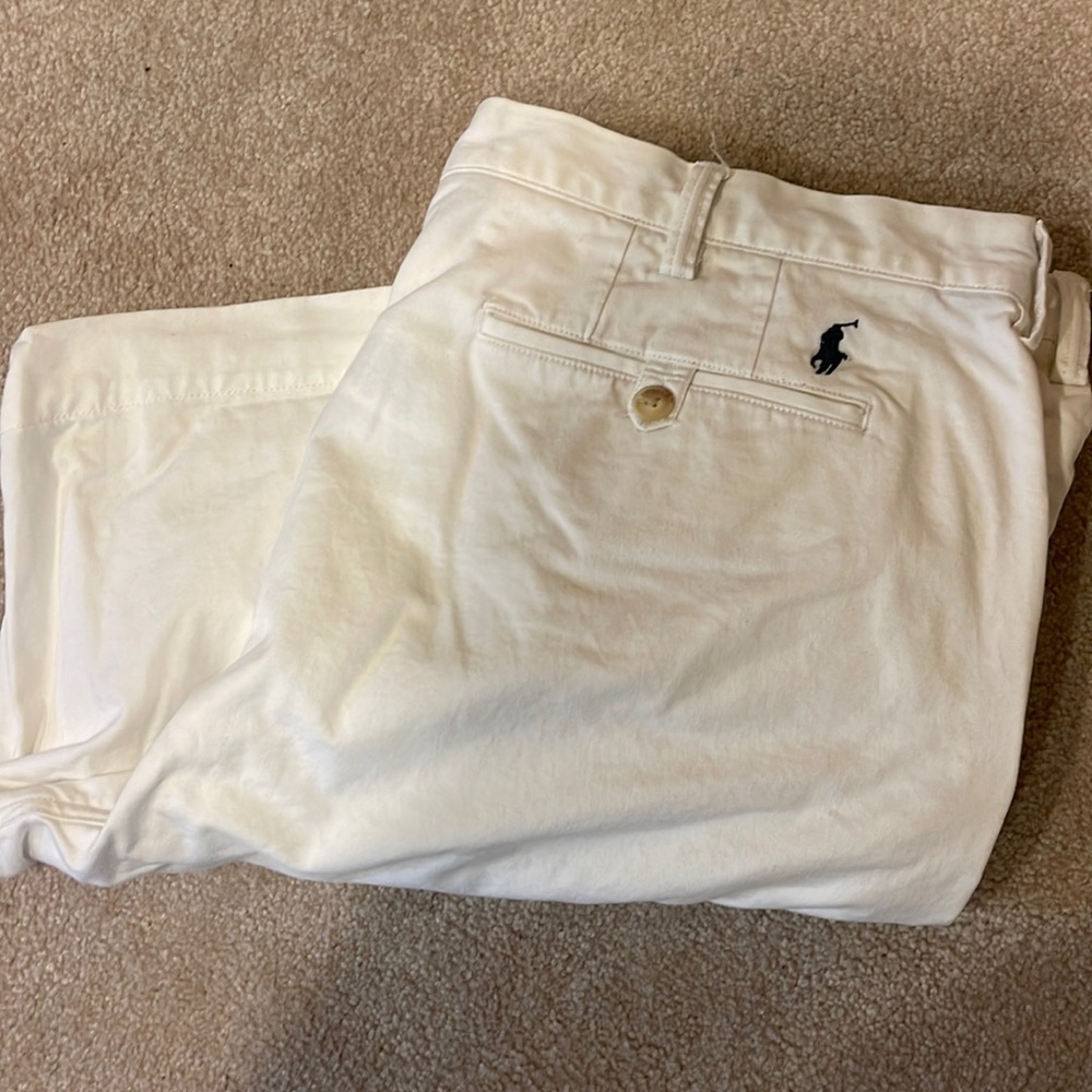 Ralph Lauren Classic Stretch Men’s White Shorts Size 38  9 inch